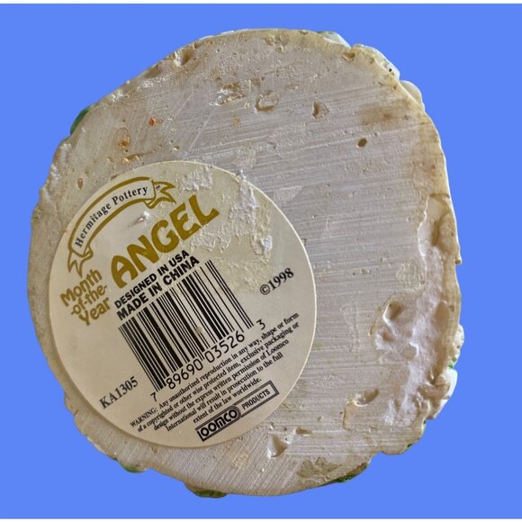 Hermitage Pottery January Month of the Year Angel 1998 - Picture 9 of 11